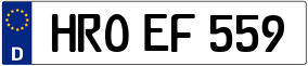 Trailer License Plate
